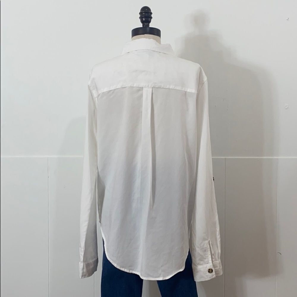 Thread Supply White Tortoise Shell Button Shirt - Picture 5 of 7